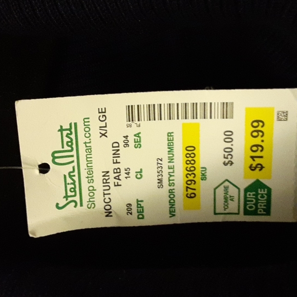 NWT Cable & Guage Dark Navy Blue Sleeveless Turtleneck Sweater - Picture 2 of 2